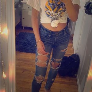 American eagle ripped  jeggings